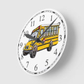 School Bus Cartoon 2017 Ronde Klok (Hoek)