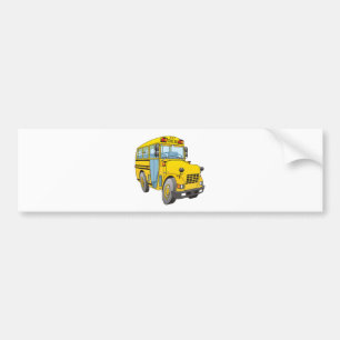School Bus Cartoon Bumpersticker