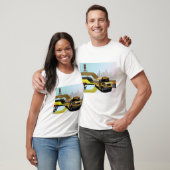 School Bus City Scene T-shirt (Unisex)