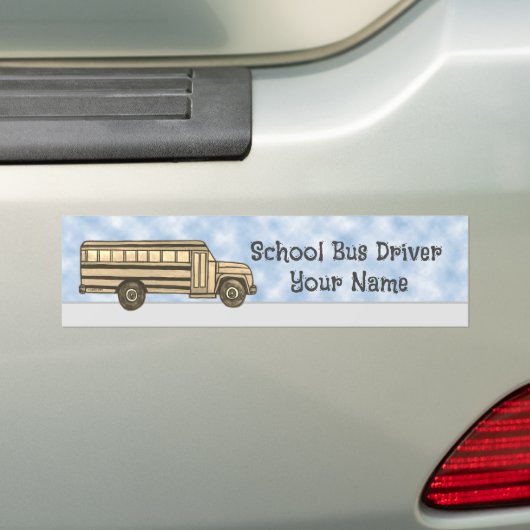 School Bus Driver Bumper Sticker (En voiture)