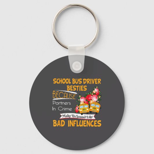 School Bus Driver Ies Sleutelhanger (Voorkant)