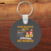 School Bus Driver Ies Sleutelhanger (Voorkant)