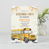 School bus driver retirement invitation (Debout devant)