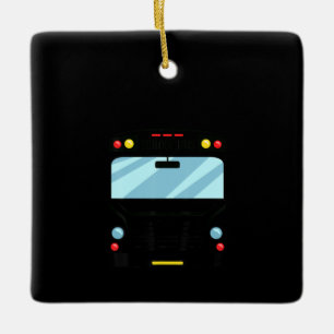 School Bus Driver Simple Halloween Costume Kids Keramisch Ornament