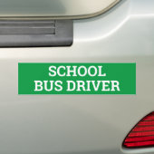 SCHOOL BUS DRIVER-teken/sticker/MAGNET Bumpersticker (Op auto)