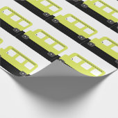 School-bus driver Yellow Confetti Teacher Cadeaupapier (Hoek)