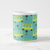 School-bus driver Yellow Confetti Teacher Extra Grote Beker (Voorkant)
