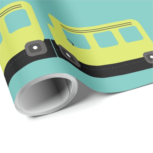 School Bus Driver Yellow Confetti Teacher Wrappi Cadeaupapier (Rol Hoek)