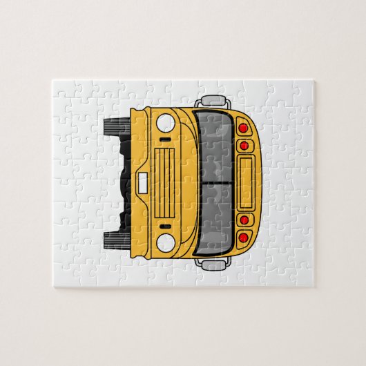 School Bus Front Legpuzzel (Horizontaal)