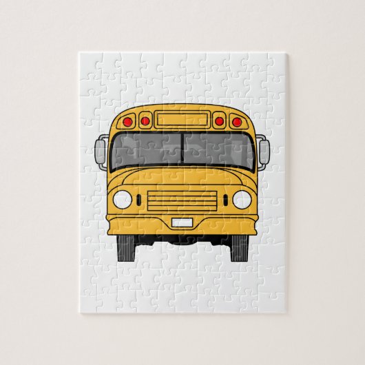 School Bus Front Legpuzzel (Verticaal)