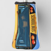 School Bus Front Uitzicht Golfheadcover (Draai 90)