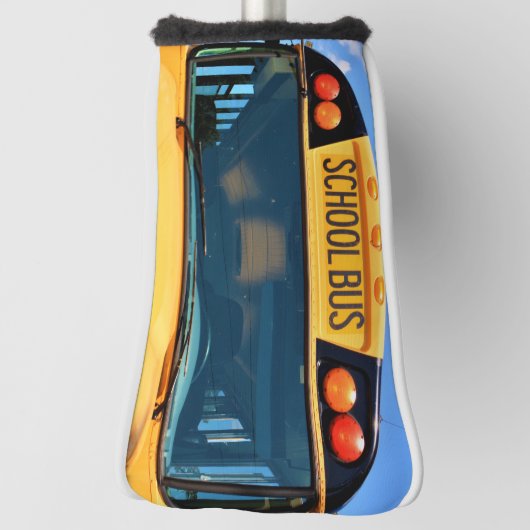 School Bus Front Uitzicht Golfheadcover (Draai 90)