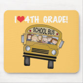 School bus I Love 4th Grad Muismat (Voorkant)