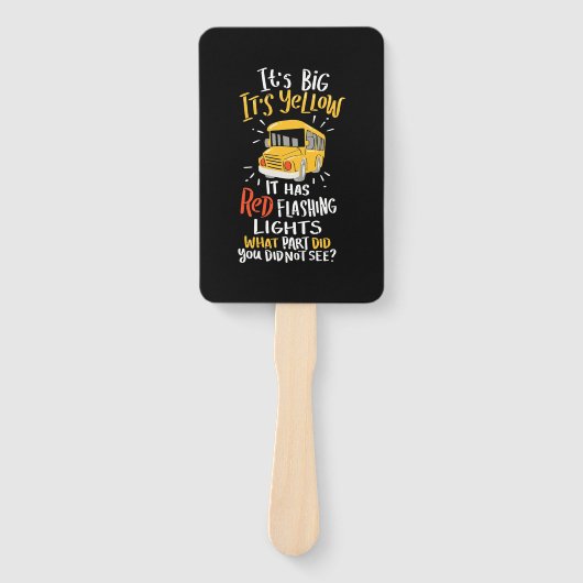 School Bus It Is Big And Yellow Handwaaier (Voorkant)