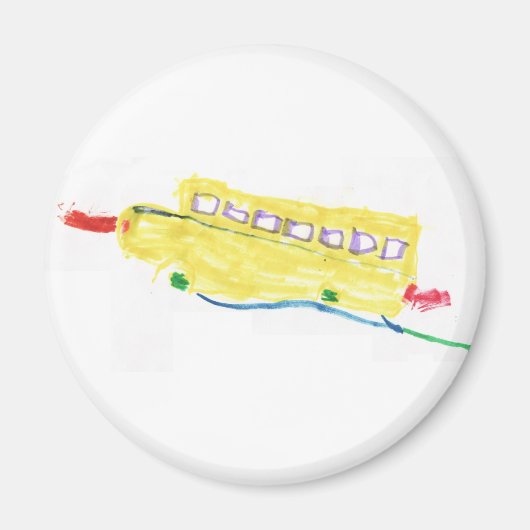 School Bus magnet Magneet (Voorkant)