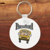 School-bus met Kinder voorschool Sleutelhanger (Voorkant)