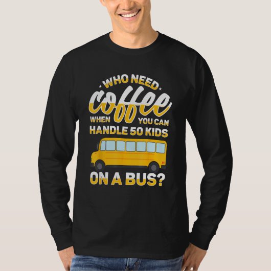 School Bus Monitor Bus Aide Attendant Student Deli T-shirt (Voorkant)