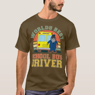 School Bus Shirt  Retro Sunset Gorilla Gift
