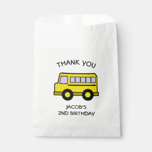 School Bus Verjaardag Bedankzakje