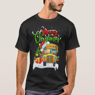 School Bus   Xmas Decorations Santa School Bus Chr T-shirt
