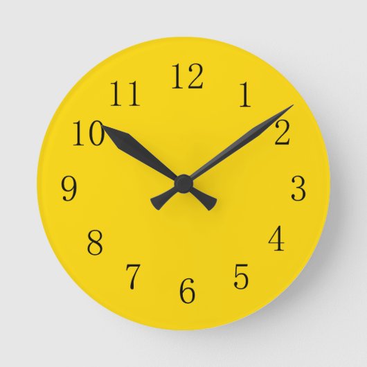 School Bus Yellow Kitchen Wall Clock Ronde Klok (Voorkant)