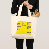 School-busbegeleider Grote Tote Bag (Voorkant (product))