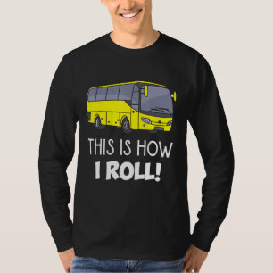 School buschauffeur Zo rol ik T-shirt