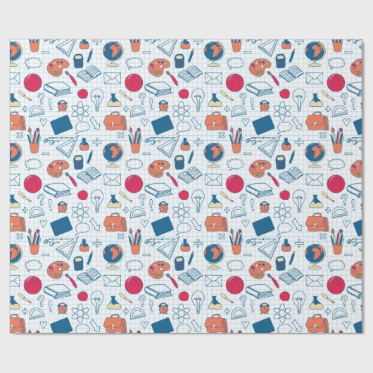 School Cadeaupapier (Vlak)