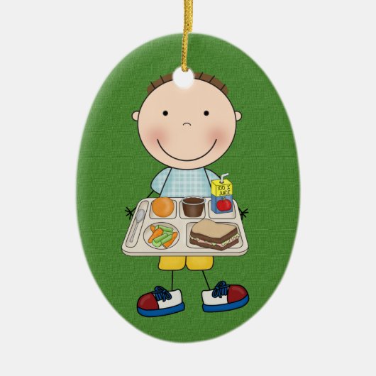 School Cafetaria - SRF Keramisch Ornament (Voorkant)