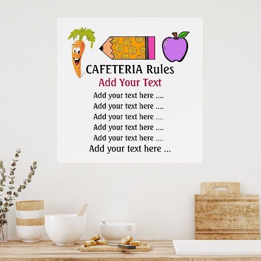 School Cafeteria Poster - SRF (Keuken)
