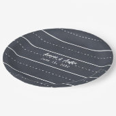 School Chalkboard Casual bruiloft Papieren Bordje (Gekanteld)