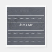 School Chalkboard Casual bruiloft Servet (Voorkant)