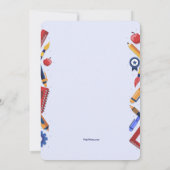 School Chalkbord uitnodiging (Achterkant)