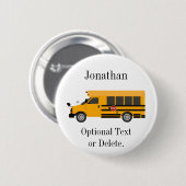 School Children Bus Button Pin (Voorkant /achterkant)