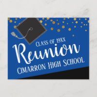 School Class Reunion Faux Gold Confetti