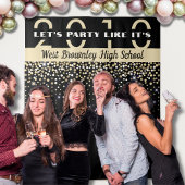 School Class Reunion Party Photobooth achtergrond Wandkleed