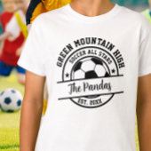 School Club Team Naam Nummer Voetbal T-shirt