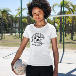 School Club Team Naam Nummer Voetbal T-shirt