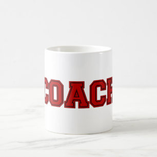 School Colors COACH-Mok, rood-zwart Koffiemok