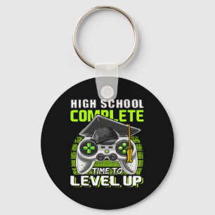 School Compleet Videogame Senior Afstuderen Gift Sleutelhanger
