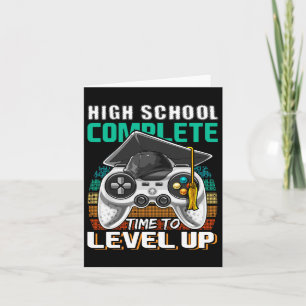 School Compleet Videospel Senior Afstudeercadeau Kaart