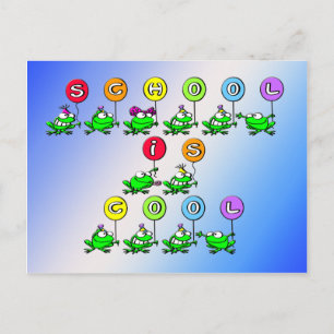 School Cool - Kikkers Briefkaart
