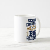 School Counsel maakt groot verschil kleine mensen Koffiemok (Voorkant rechts)
