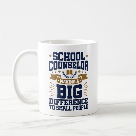 School Counsel maakt groot verschil kleine mensen Koffiemok (Links)