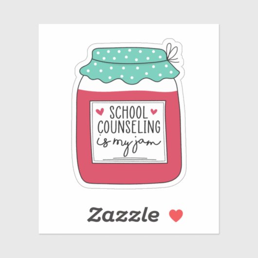 School counseling is mijn jam, schooladviseur Gift Sticker (Vel)