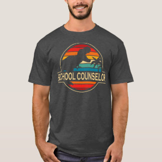 School Counselor Dinosaur T-shirt