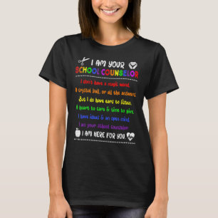 School Counselor Teacher counseling Kantoor School T-shirt
