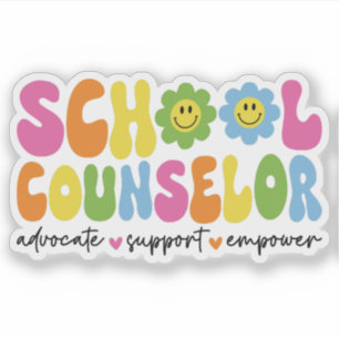 School Counselor Terug naar School Counseling Lera Sticker
