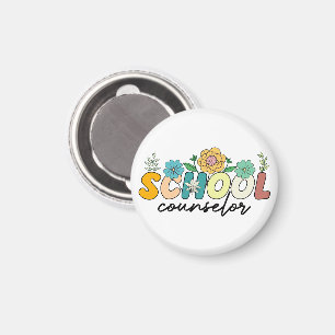 School Counselor Wildflower Leraar Schattige Mama Magneet