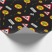 School Crossing Patrol Lollipops en veiligheidsbor Cadeaupapier (Hoek)